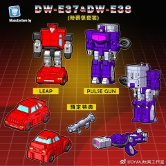 Preorder - DR.WU DW-E37 Leap(Cliffjumper)+DW-E38 Pulse Gun(Shockwave) Animation Color Version Set
